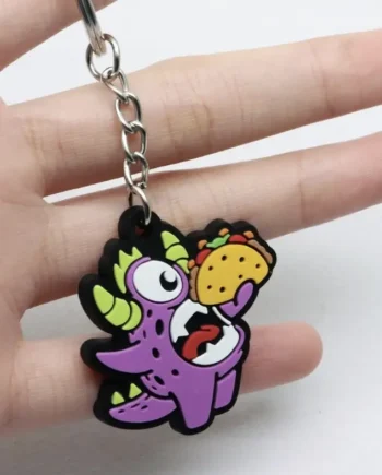 Taco Monster Keychain